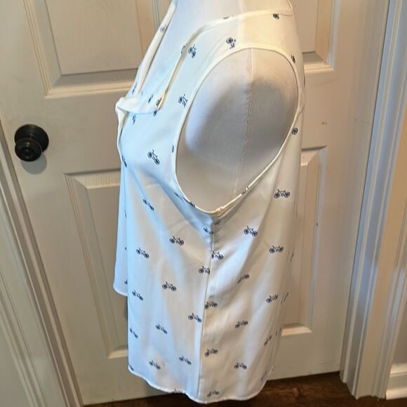 Very Cute Sleeveless Top with Bicycles. WT209 - Picture 2 of 6